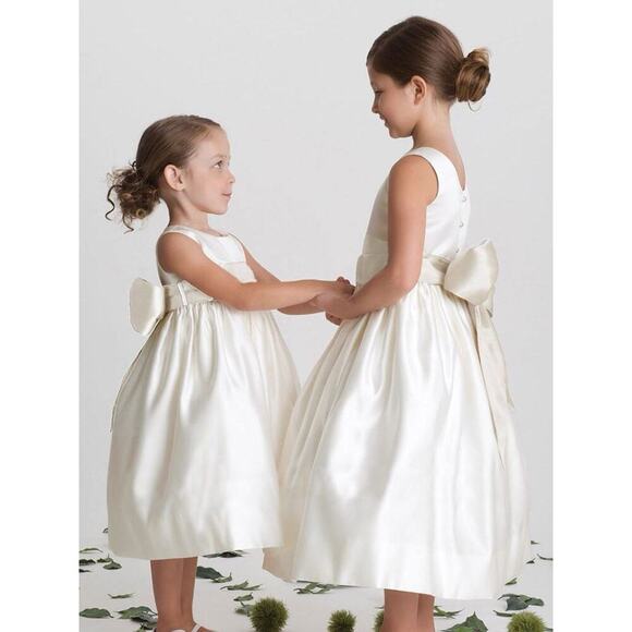 Us Angel First Communion Party Special Occasion Flower Girl Dress Ivory SIze 12 - Picture 1 of 10